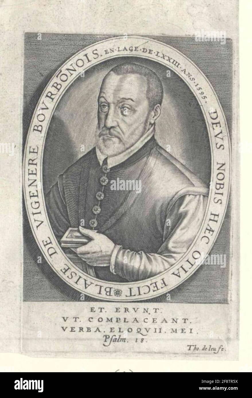 Vigenère, Blaise of. Stockfoto