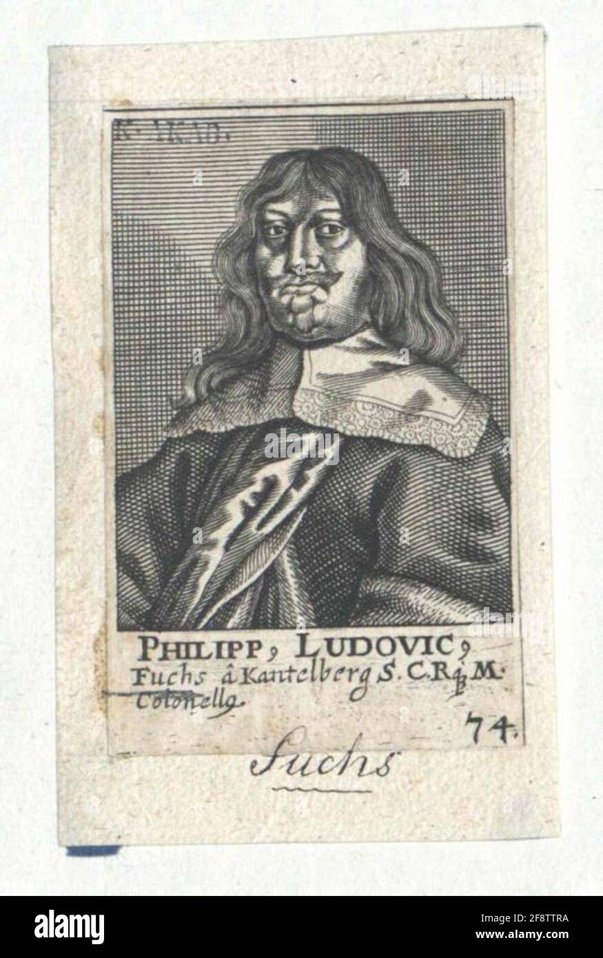 Fox von Kantelberg, Philipp Ludwig. Stockfoto