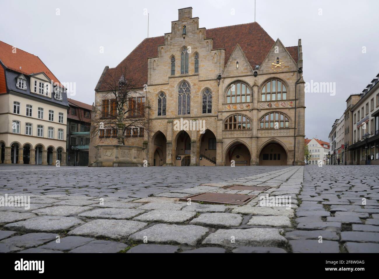 Hildesheimer Marktplatz - Marktplatz Stockfoto