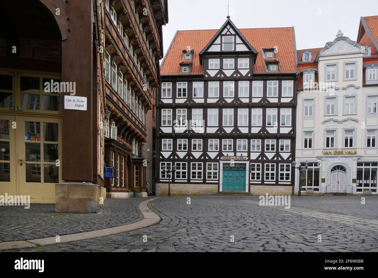 Hildesheimer Marktplatz - Marktplatz Stockfoto
