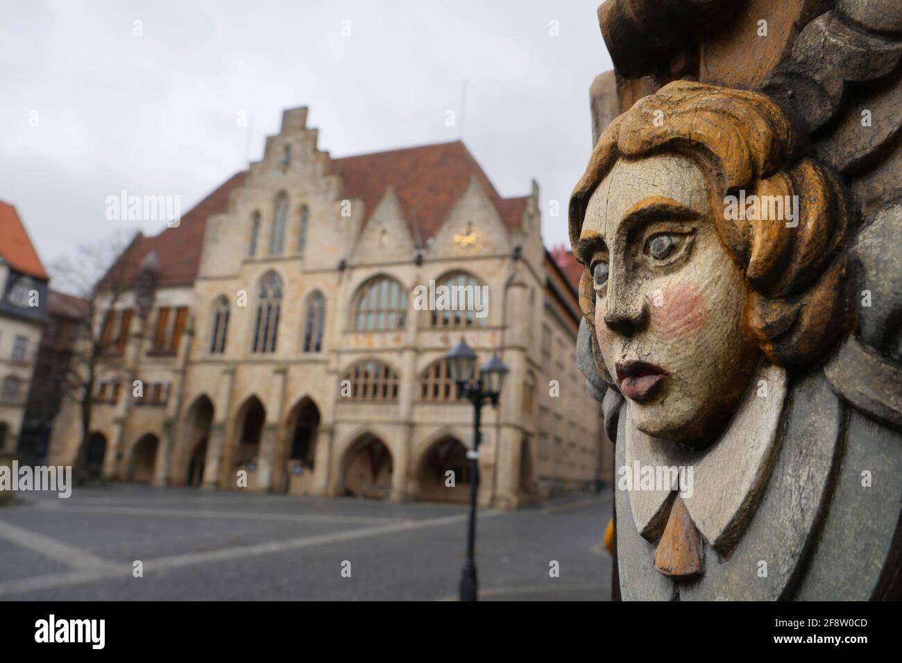 Hildesheimer Marktplatz - Marktplatz Stockfoto