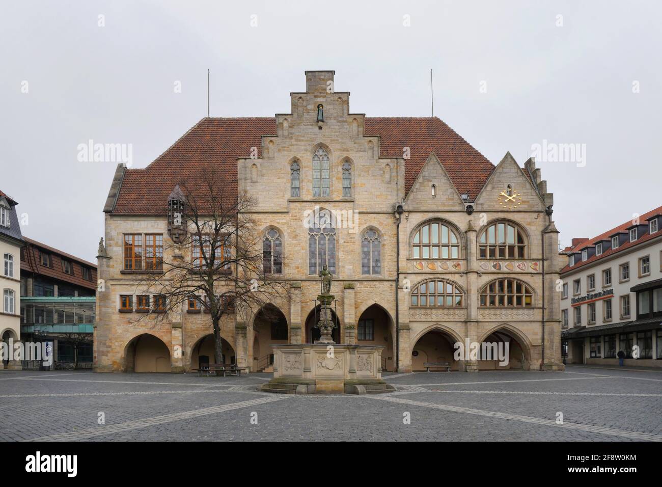 Hildesheimer Marktplatz - Marktplatz Stockfoto