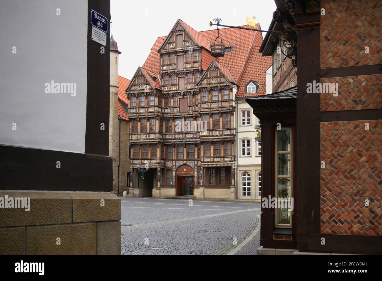 Hildesheimer Marktplatz - Marktplatz Stockfoto