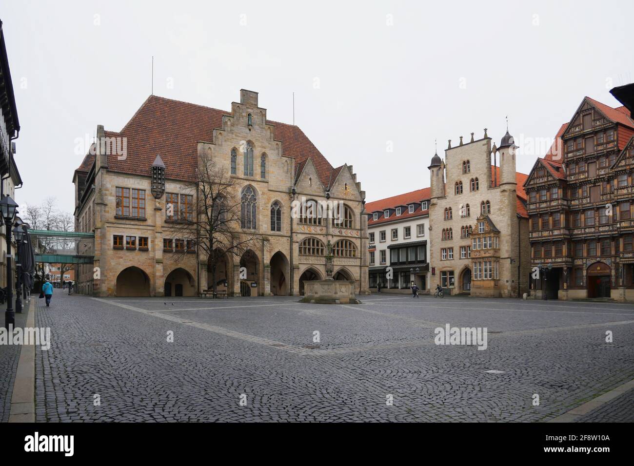 Hildesheimer Marktplatz - Marktplatz Stockfoto