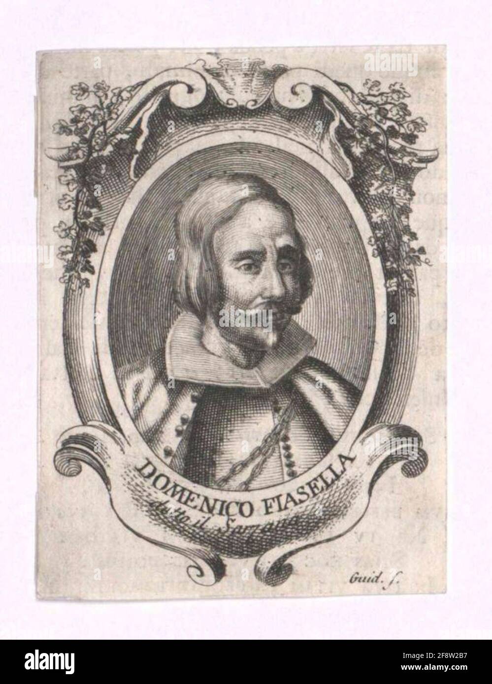 Fiasella, Domenico. Stockfoto