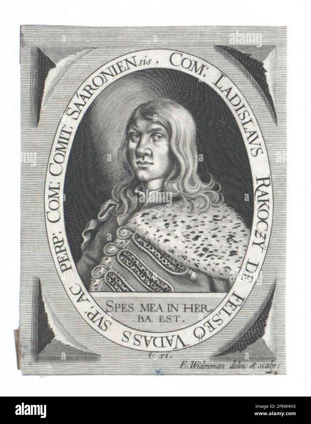 Rákóczy de Tapping, Ladislaus graf. Stockfoto