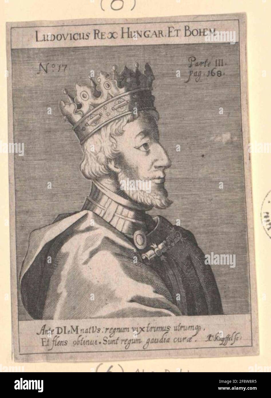Ludwig II., König von Ungarn Stecher: Klütel, Johann Conrad Stockfoto