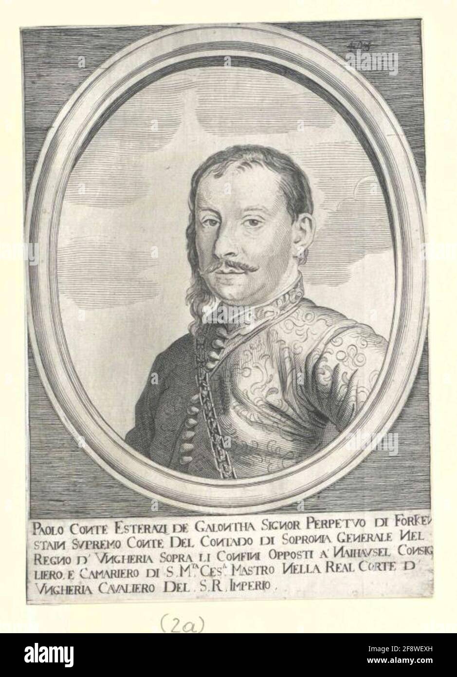 Esterházy von Galántha, Paul Fürst. Stockfoto