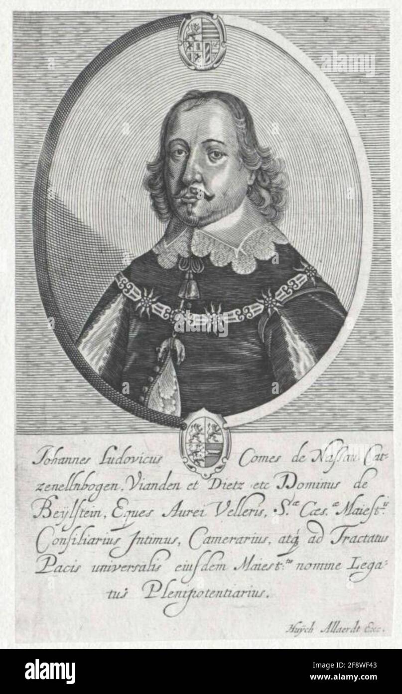 Johann Ludwig, Prinz von Nassau-Hadamar. Stockfoto