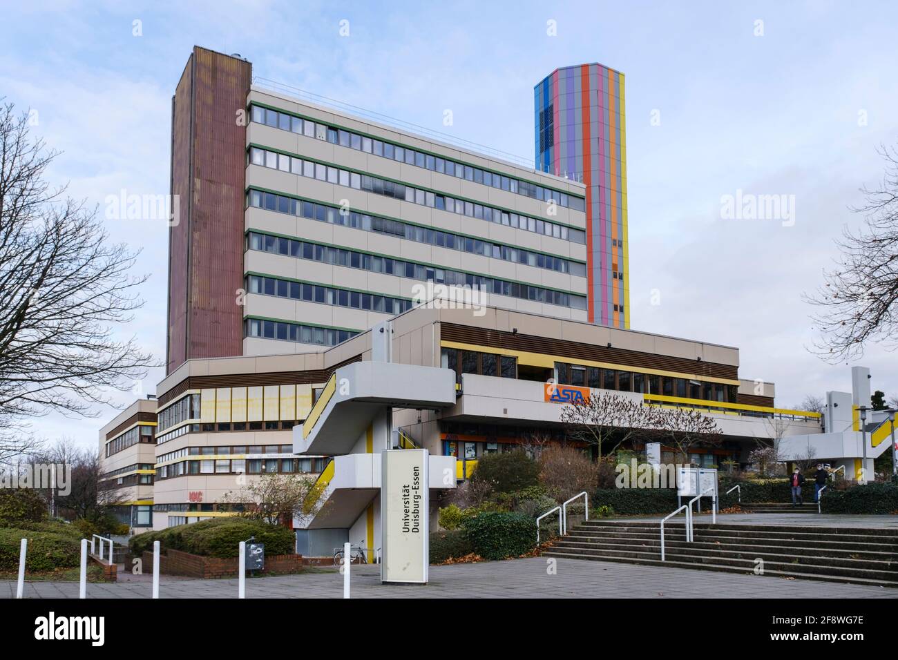 Gebäude der Universität Duisburg-Essen, Essen, Ruhrgebiet, Nordrhein-Westfalen, Deutschland, Europa Stockfoto