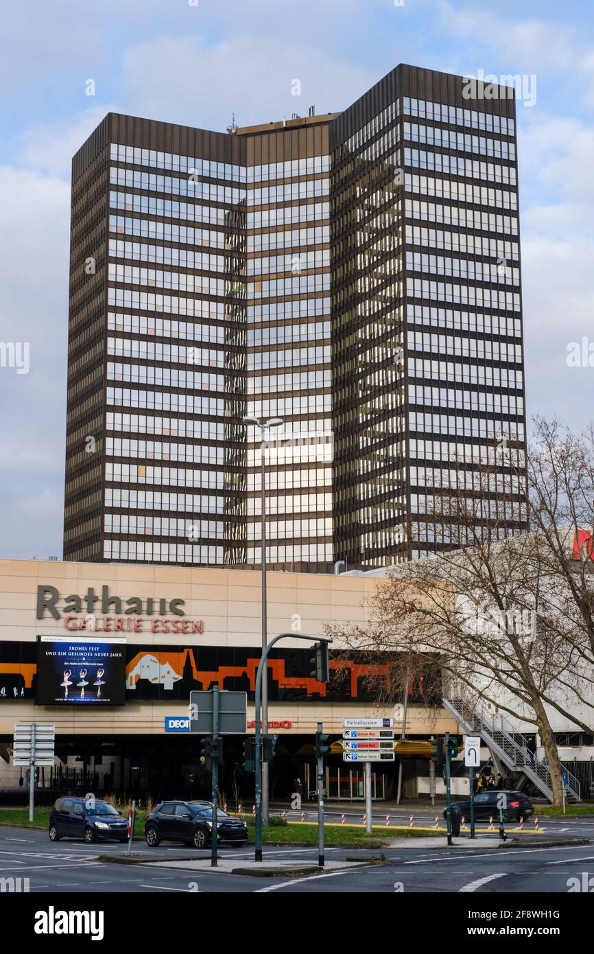 Rathaus Essen Ruhrgebiet Nordrhein Westfalen Deutschland Europa 