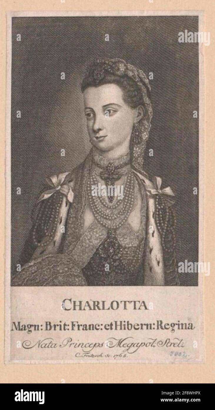 Sophie Charlotte, Prinzessin von Mecklenburg-Strelitz Stecher: Fritzsch, Christian Stockfoto