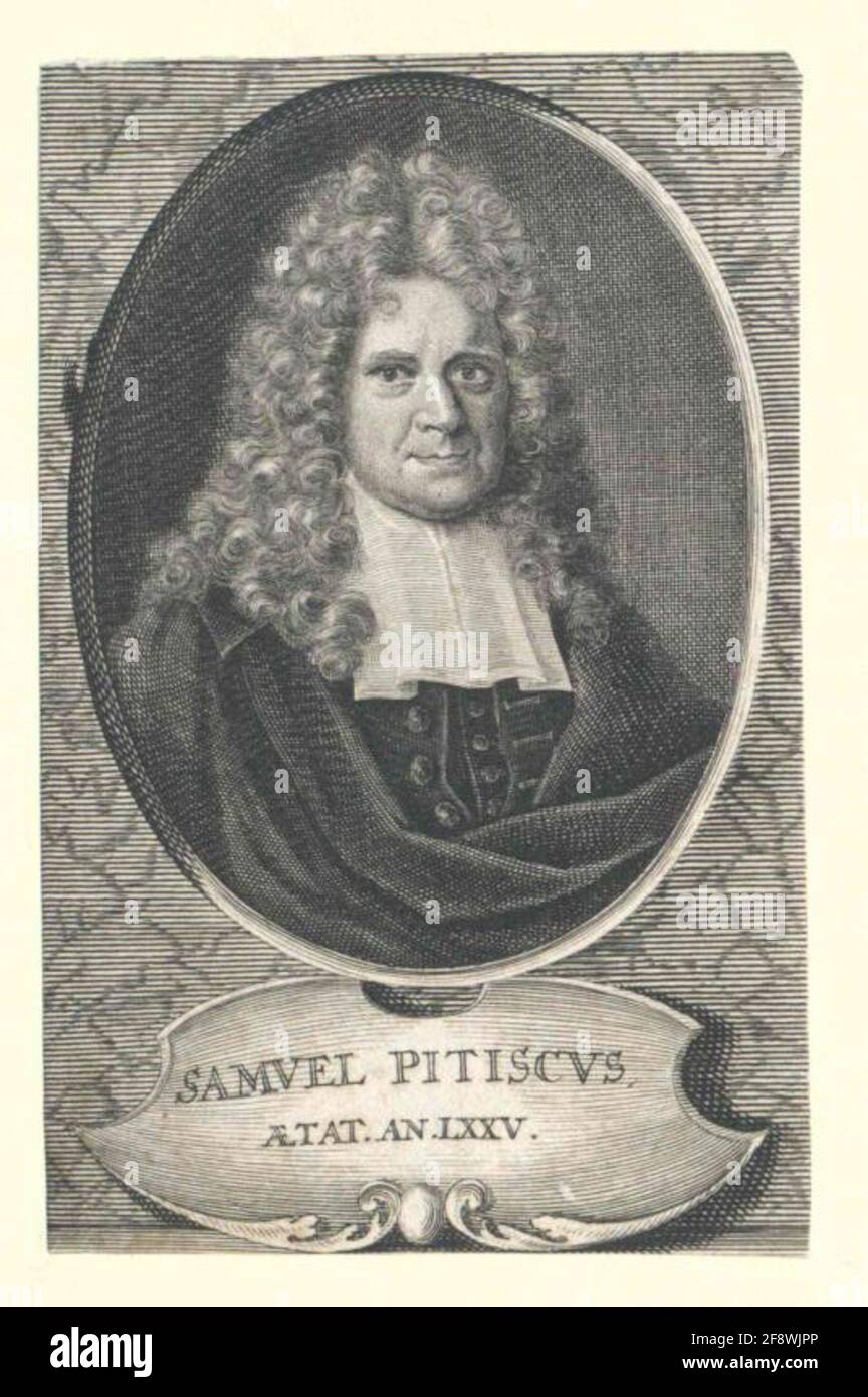 Pitiscus, Samuel. Stockfoto