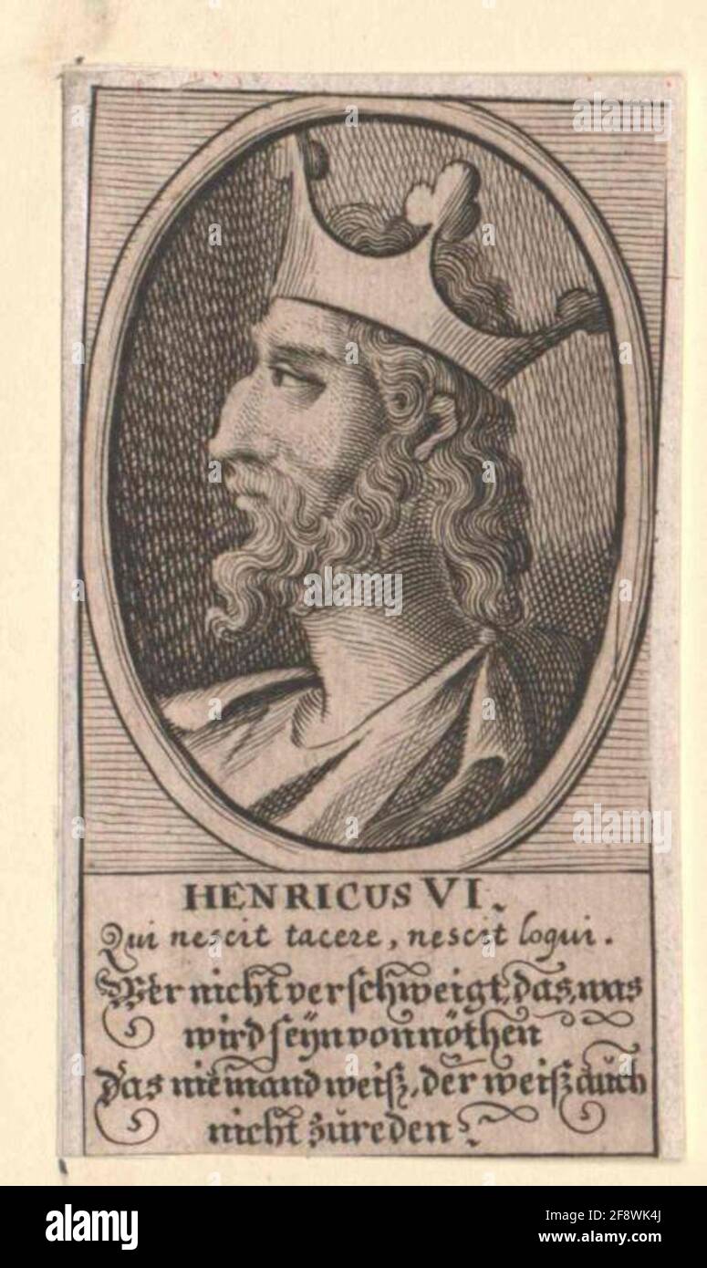 Heinrich VI., Kaiser. Stockfoto