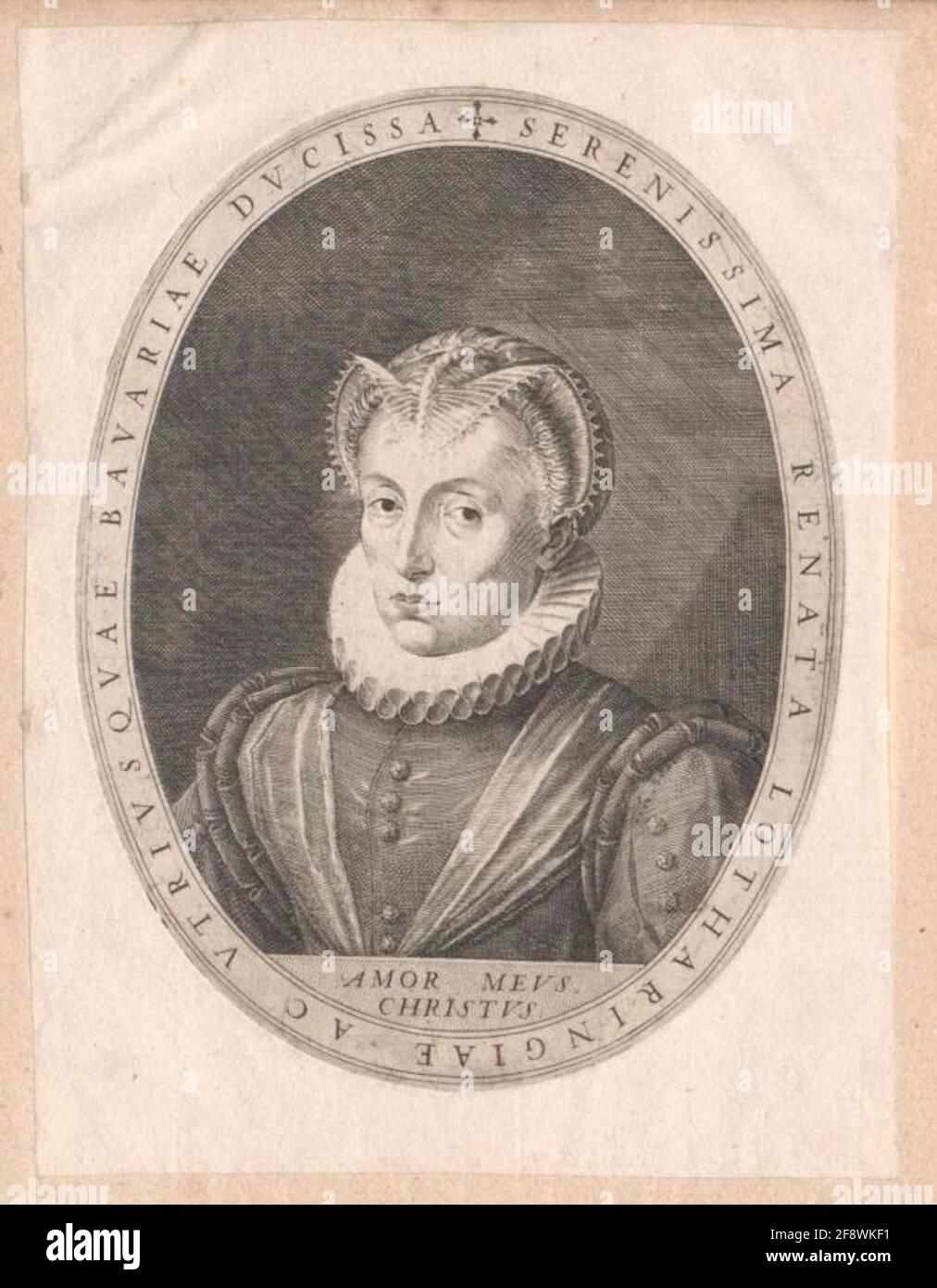 Renate, Herzogin von Lothringen. Stockfoto