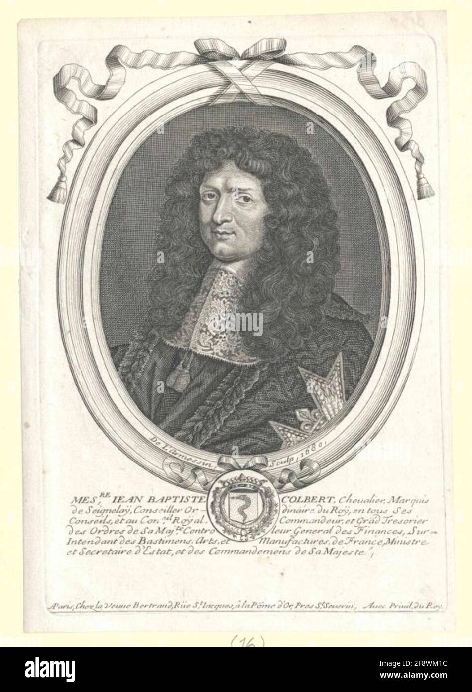 Colbert, Marquis the Signalway, Jean Baptizists. Largessin, Nicolass, Nicolas der Bertrand: Bertrand, Pierre, Pierre kehrt zurück: POLLAGE Stockfoto
