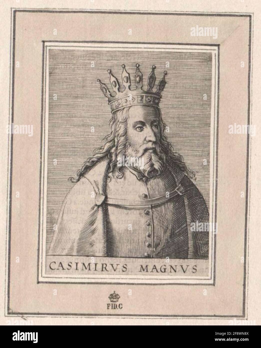 Kasimir III., der große König von Polen. Stockfoto