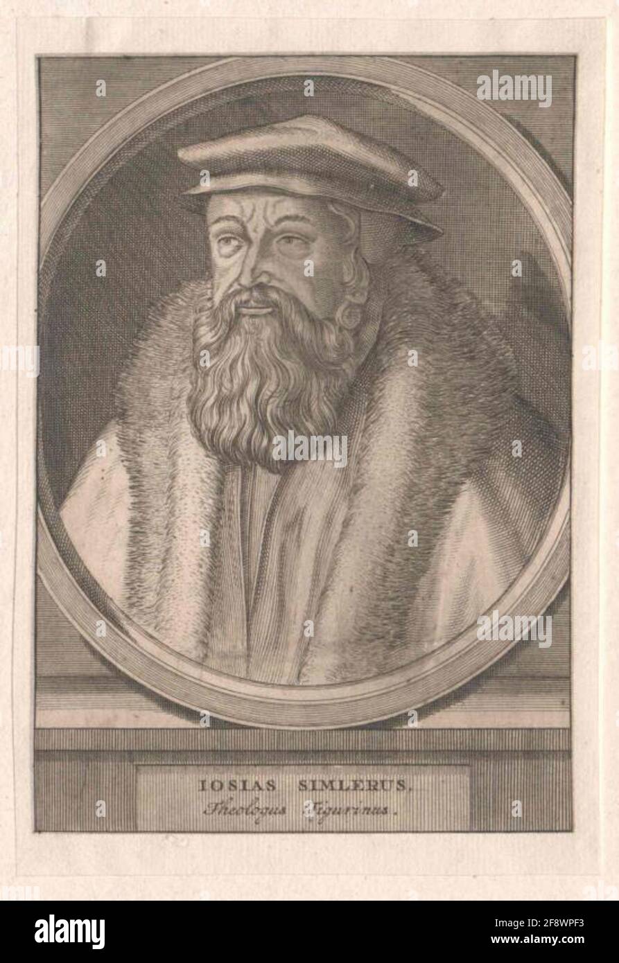 Simler, Josias. Stockfoto Simler, Josias. Stockfoto