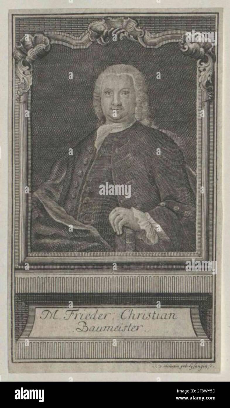 Baumeister Friedrich Christian Stecher: Sysang, Johanna Dorothea Stockfoto