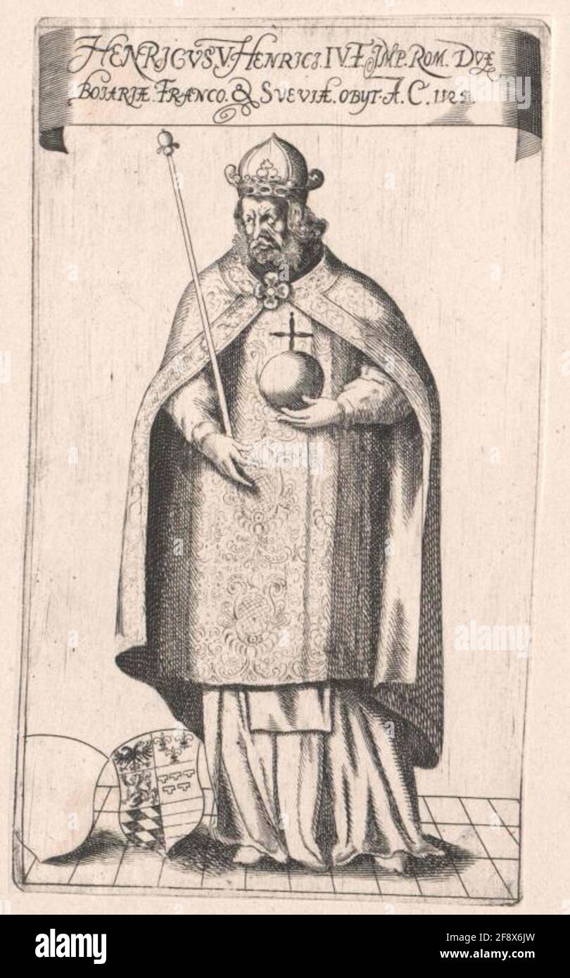 Heinrich V., römisch-deutscher Kaiser. Stockfoto