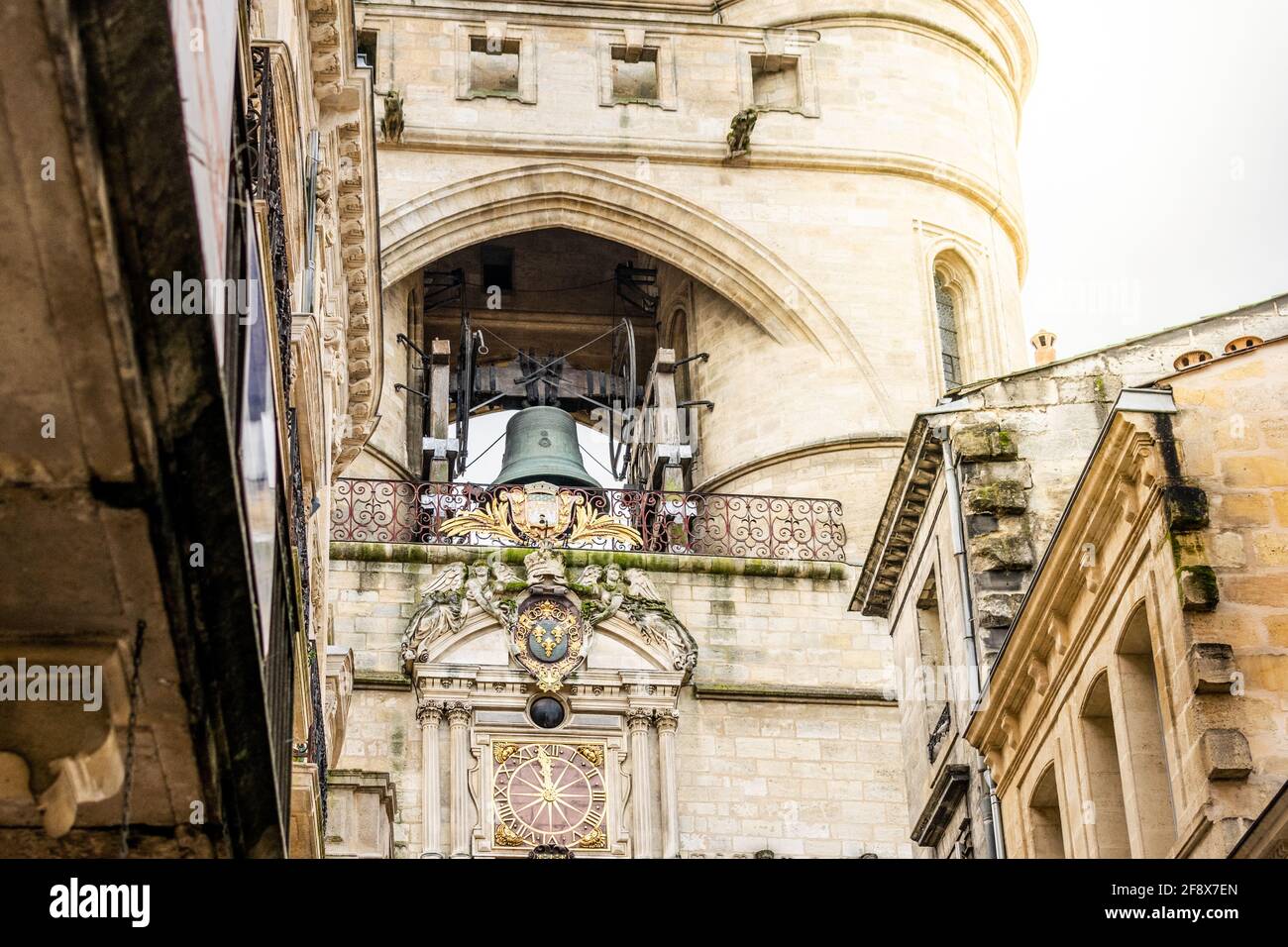 Glocke der Kathedrale von Bordeaux in Bordeaux, New Aquitaine, Frankreich Stockfoto