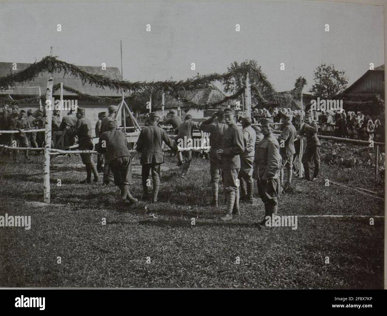 Fest an die Telefonabteilung der 25. Infanteriedivision anlässlich des Caiser Karl Caiser. Stockfoto