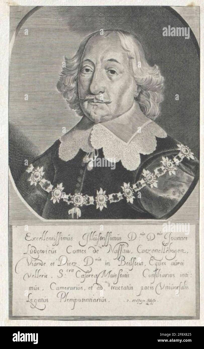 Johann Ludwig von Nassau-Hadamar Stecher: Holsteijn, Pieter (1614) Stockfoto