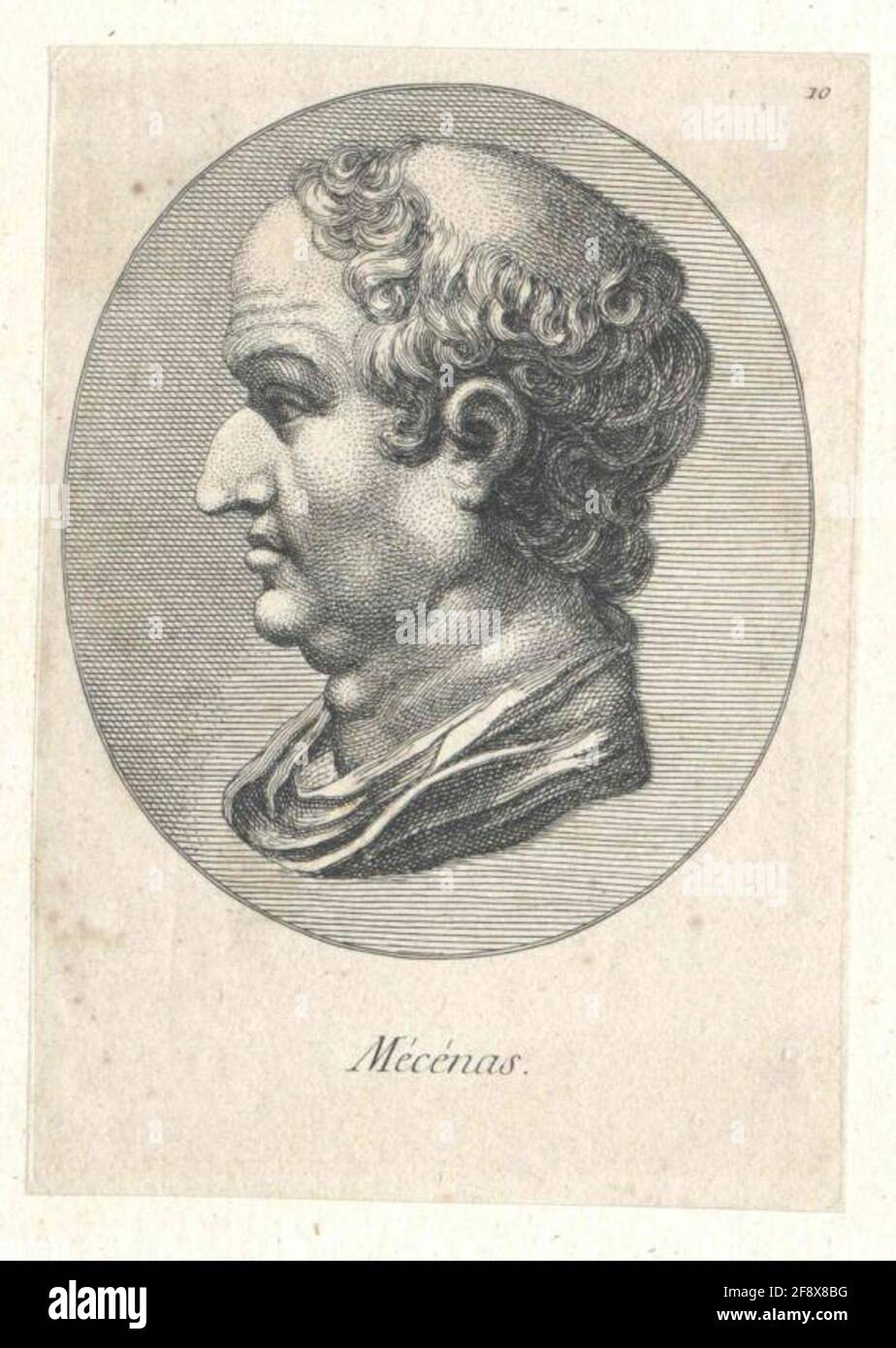 Maecenas, Gaius Cilnius. Stockfoto