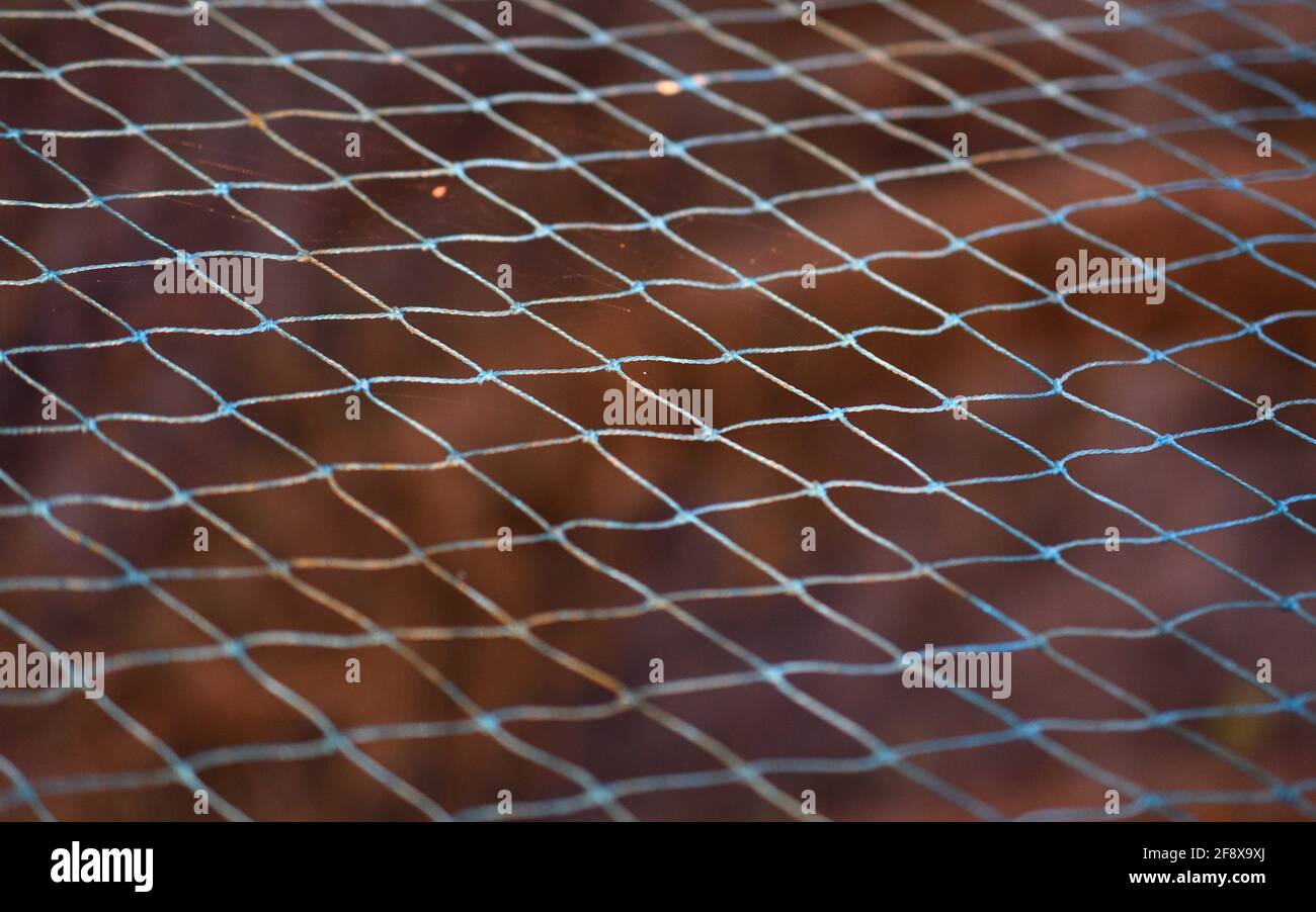 Abstraktes Muster mit Fischernetzen Stockfoto