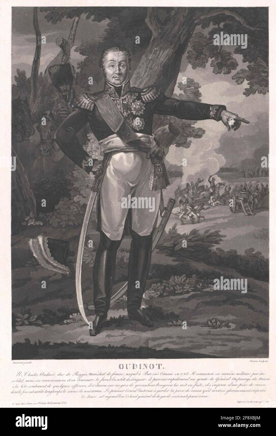 Oudinot, Charles Nicolas Duc de Reggio. Stockfoto