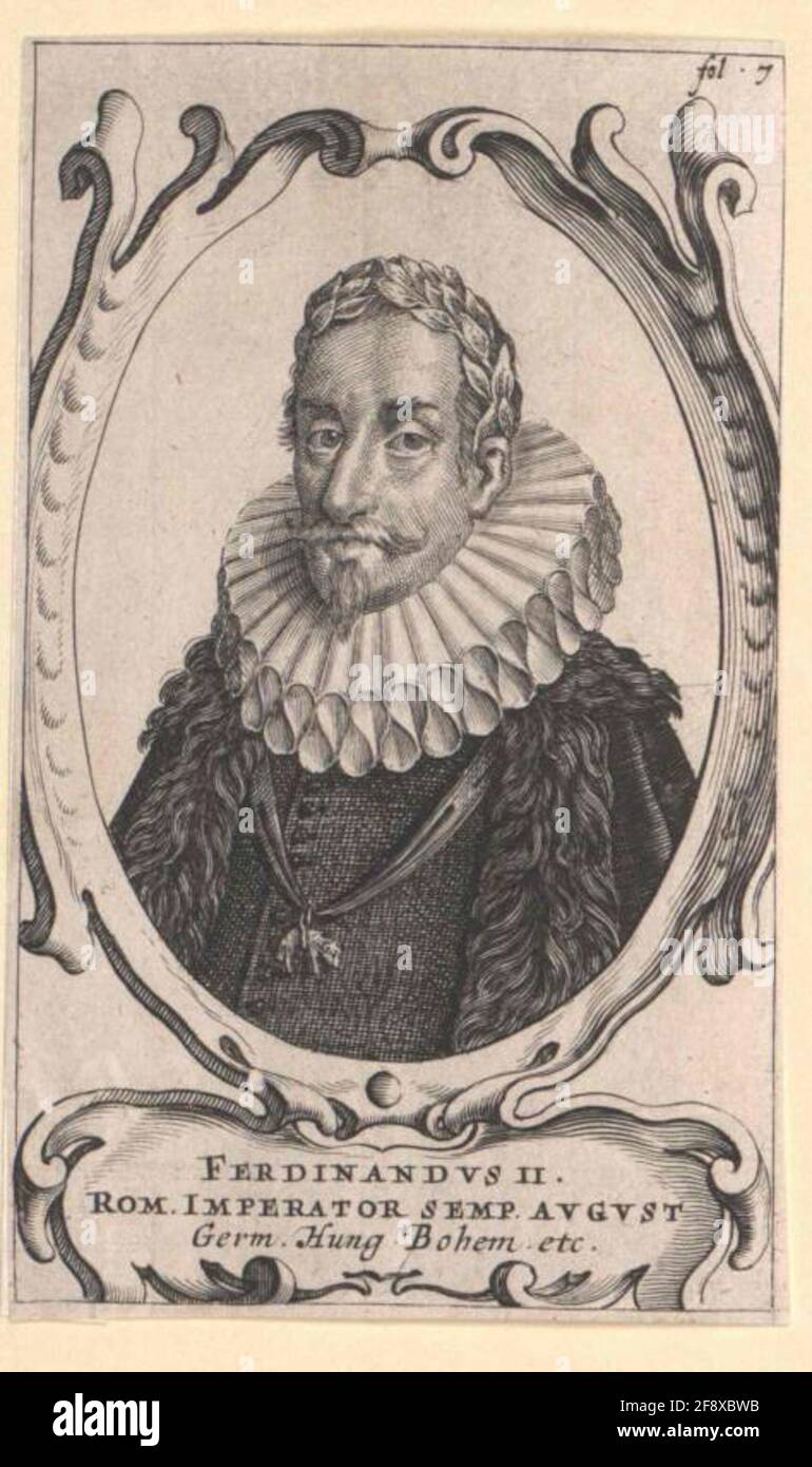 Ferdinand II., römisch-deutscher Kaiser. Stockfoto