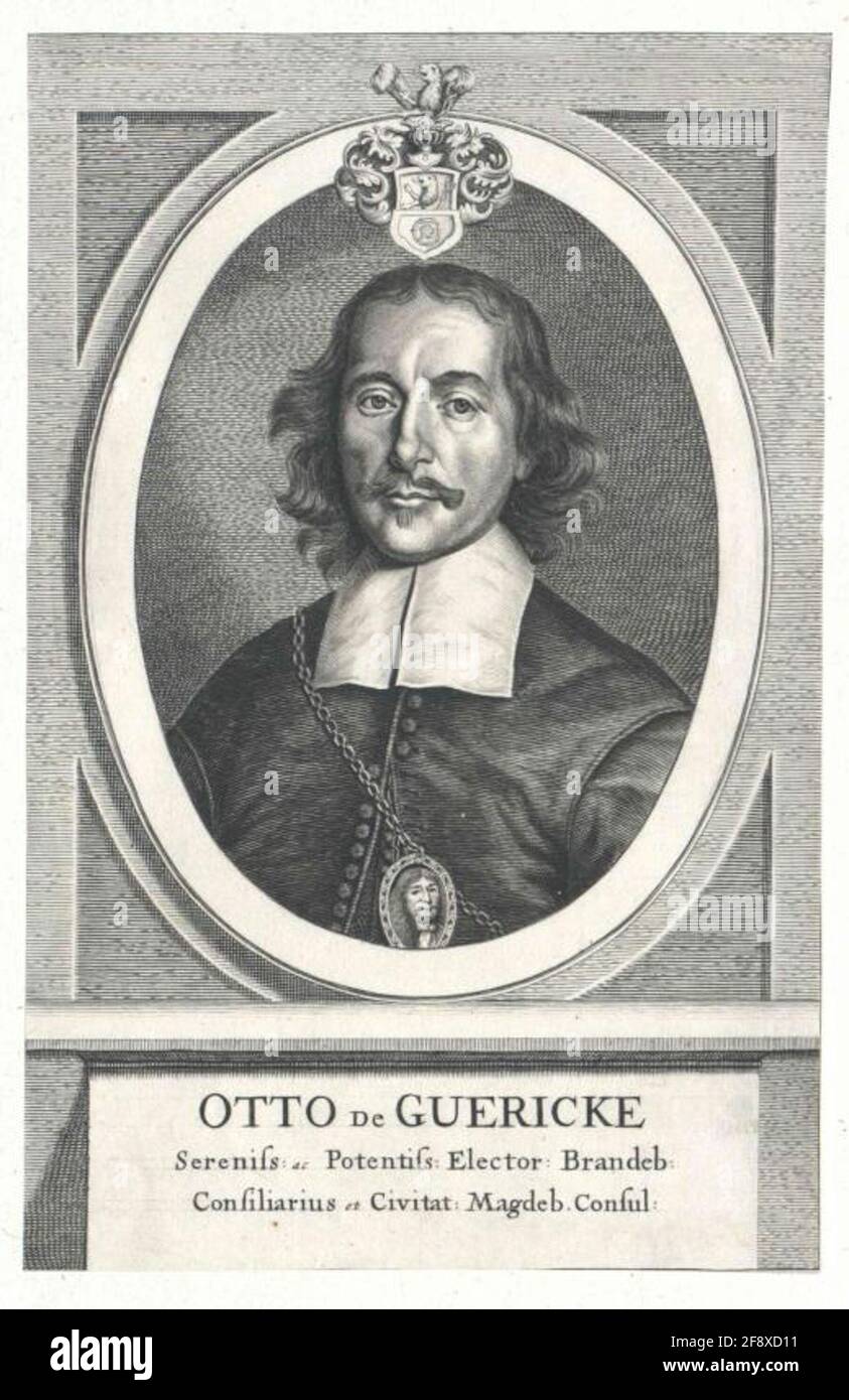 Guericke, Otto von 1640/1660 Stockfoto