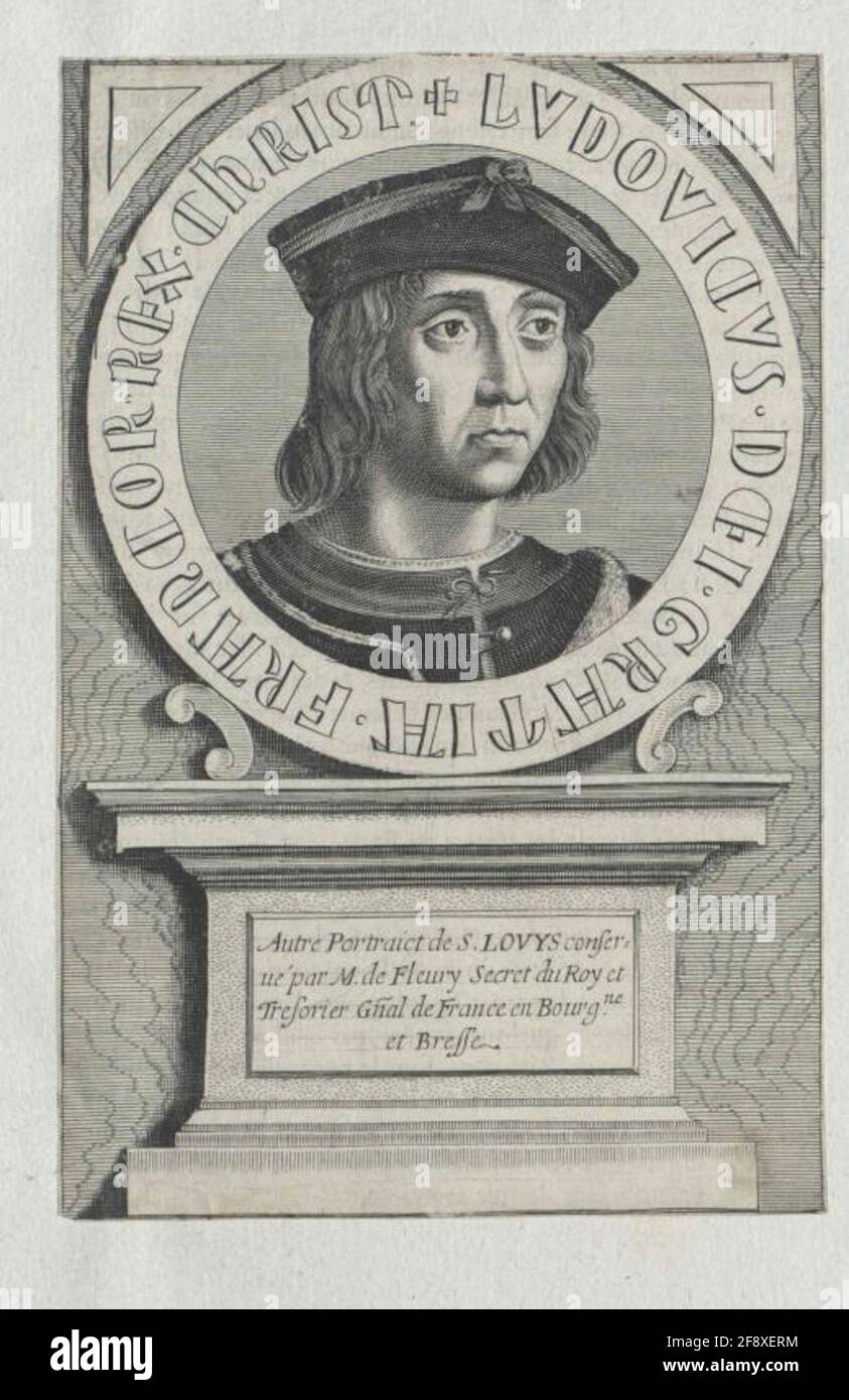 Ludwig IX., König von Frankreich, Heiliger. Stockfoto