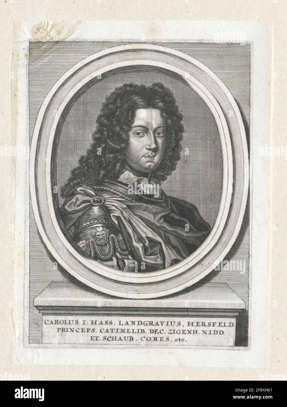 Karl, Landgraf von Hessen-Kassel 1671/1750 Stockfoto