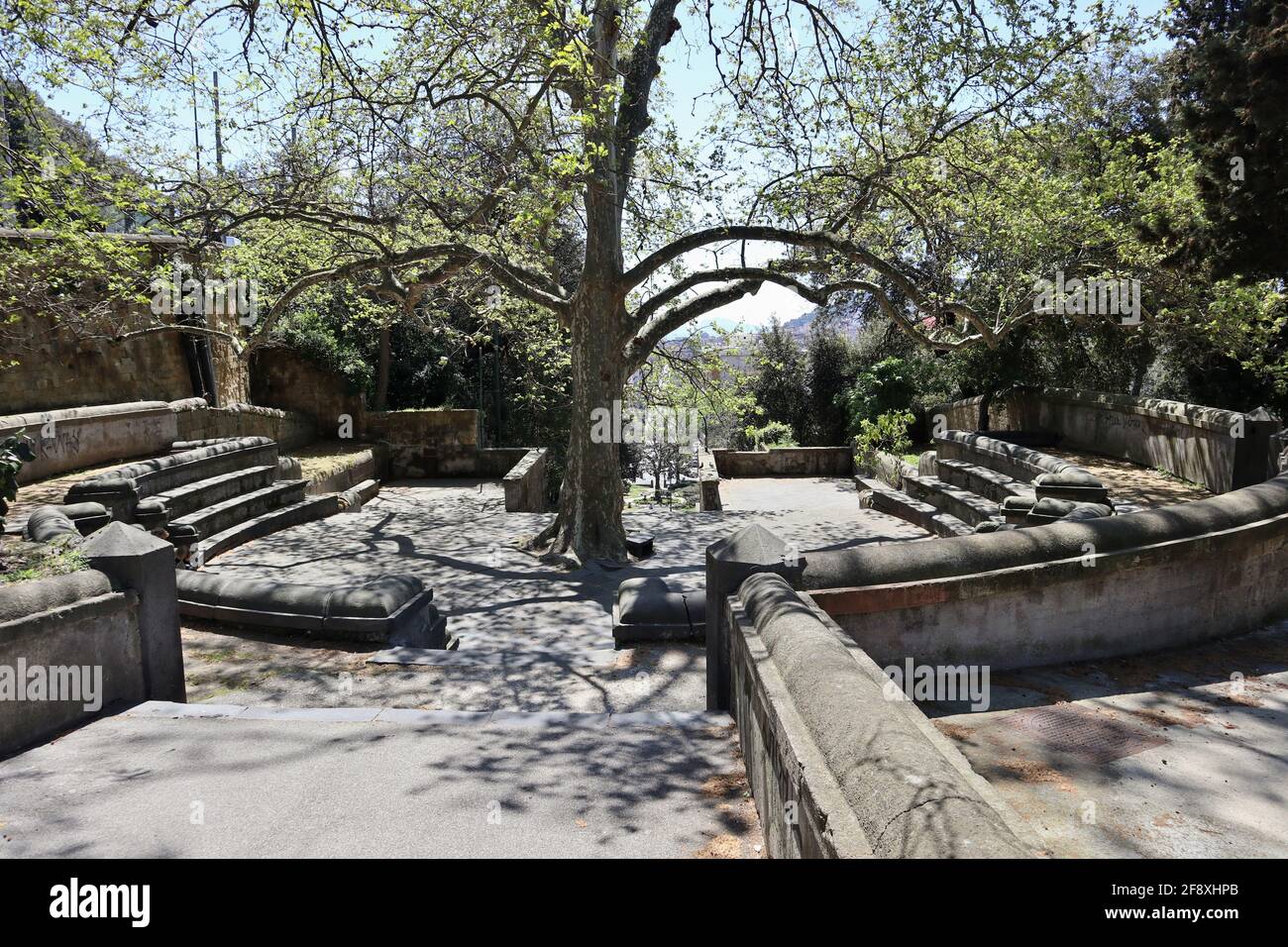 Napoli - Gradini Capodimonte dei Giardini Principessa Jolanda Stockfoto