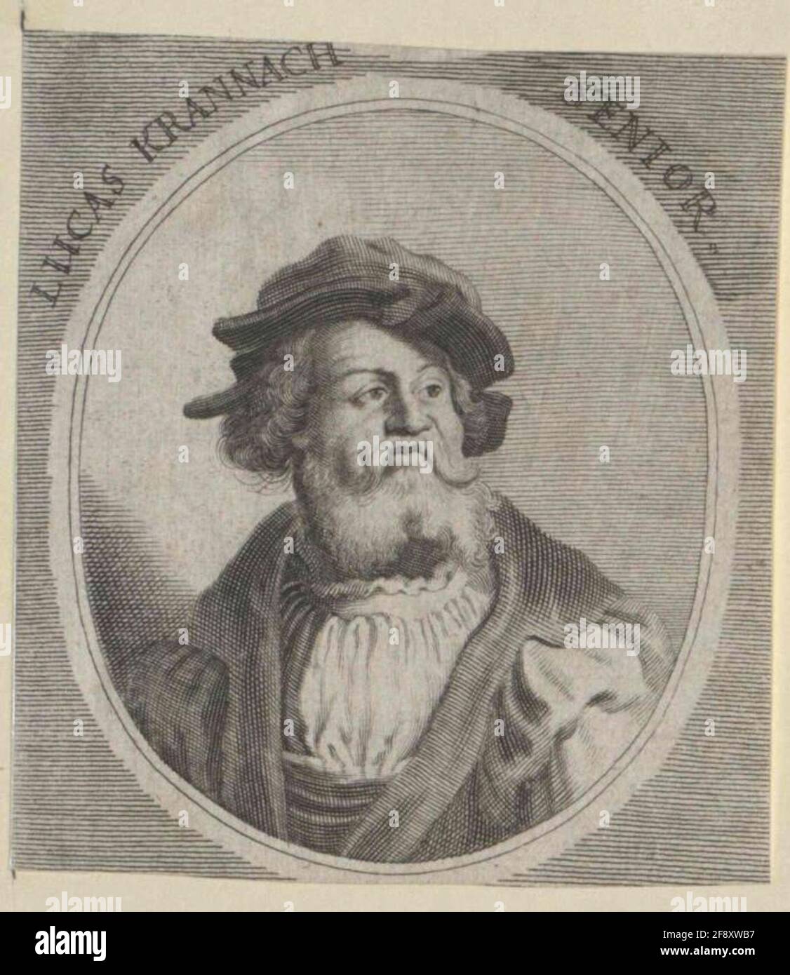 Cranach, Lukas Zeichner: Sandrart, Joachim von (dem Älteren) Stecher: Kilian, Philipp Stockfoto