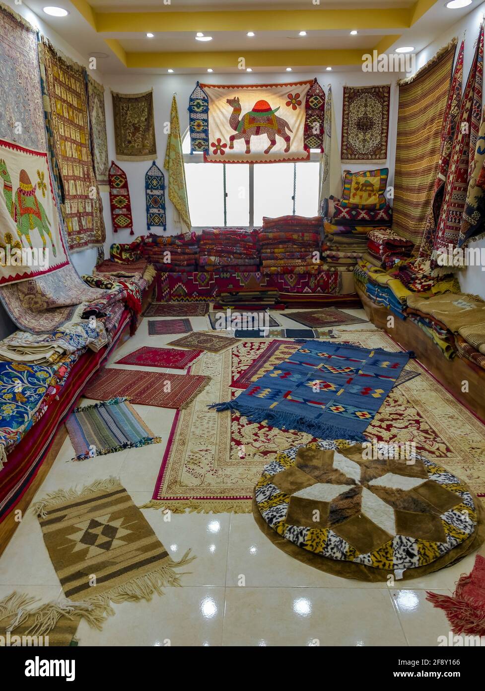Teppiche, Souvenirladen, Khasab, Musandam, Oman Stockfoto
