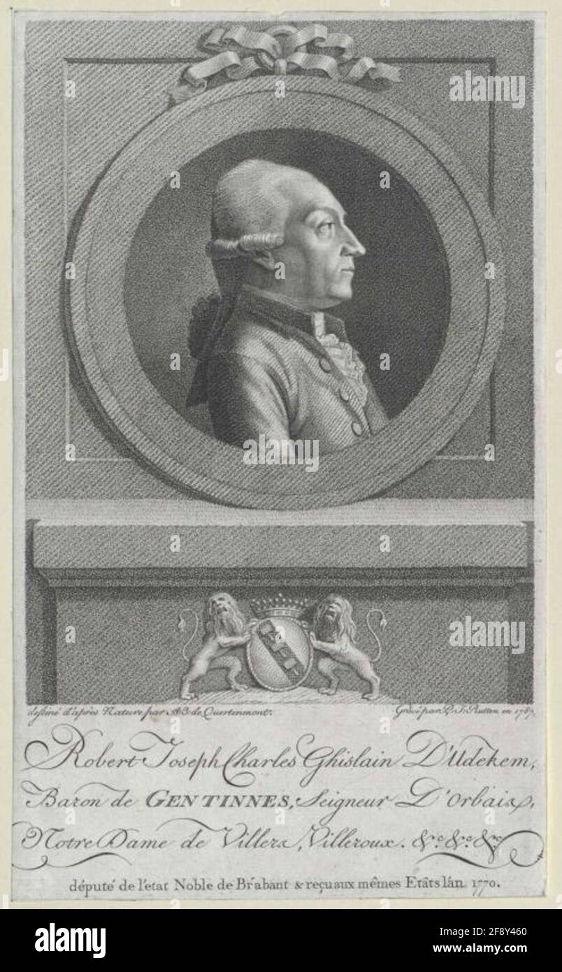 Udekem, Robert Joseph Charles Baron de Gentinnes . Stockfoto