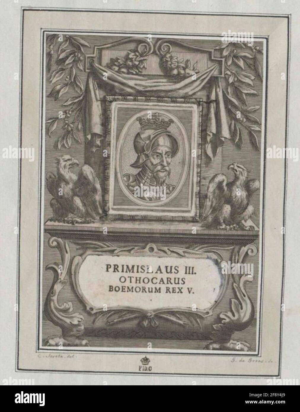 Ottokar II Przemysl, König von Böhmen. Stockfoto