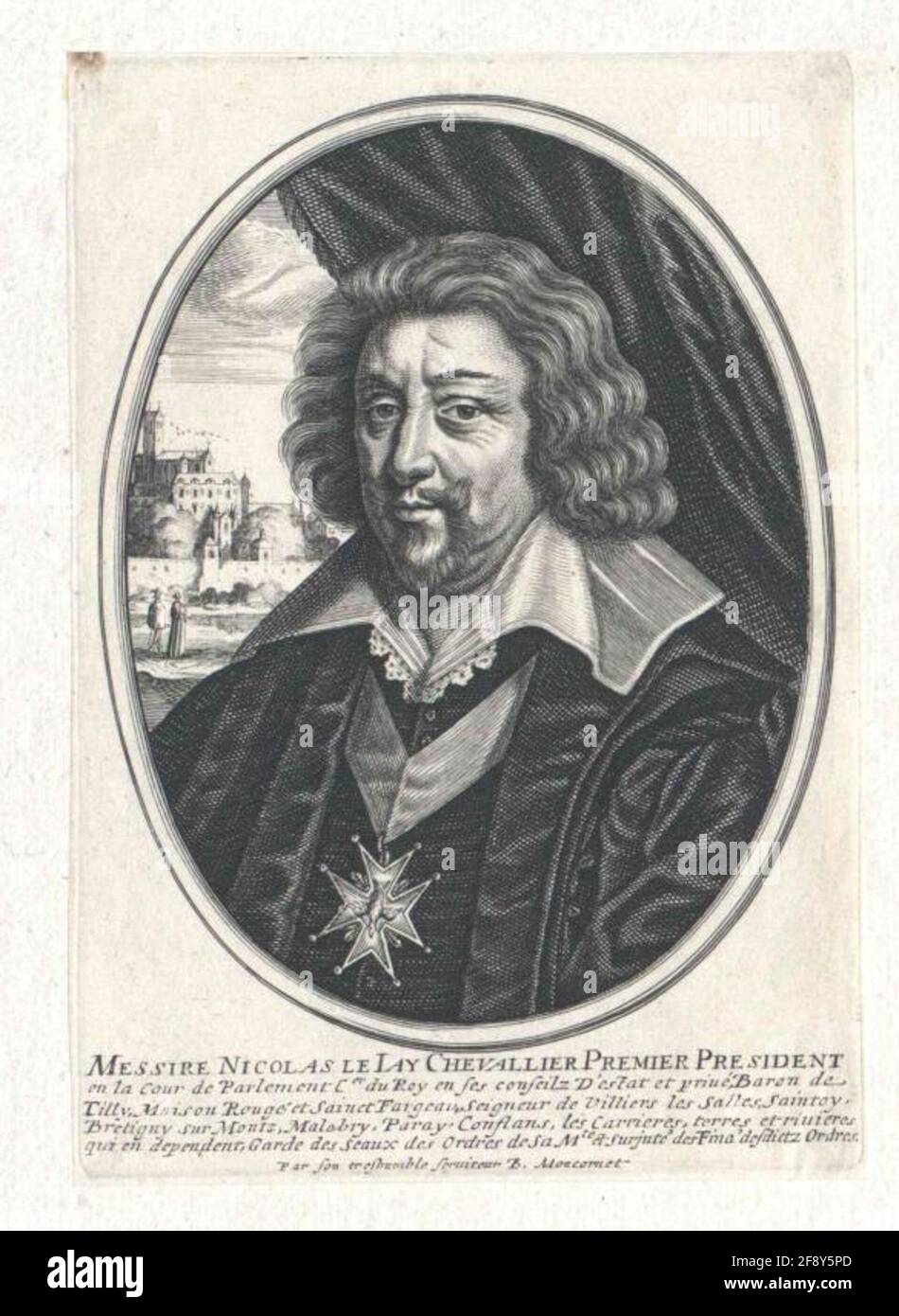 Der Jay of Tilly of Saint-Fargeau, Nicolas. Stockfoto