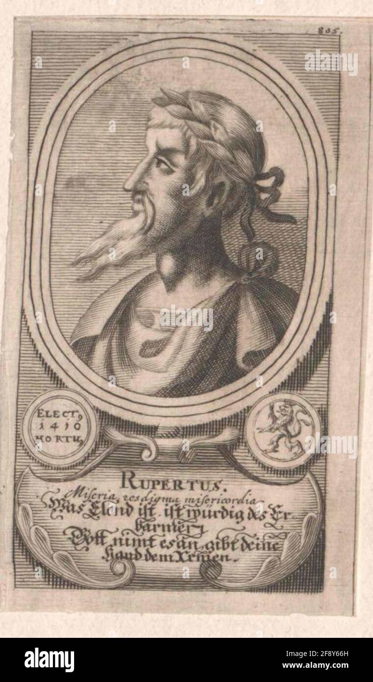 Rupprecht aus der Pfalz, deutscher König. Stockfoto