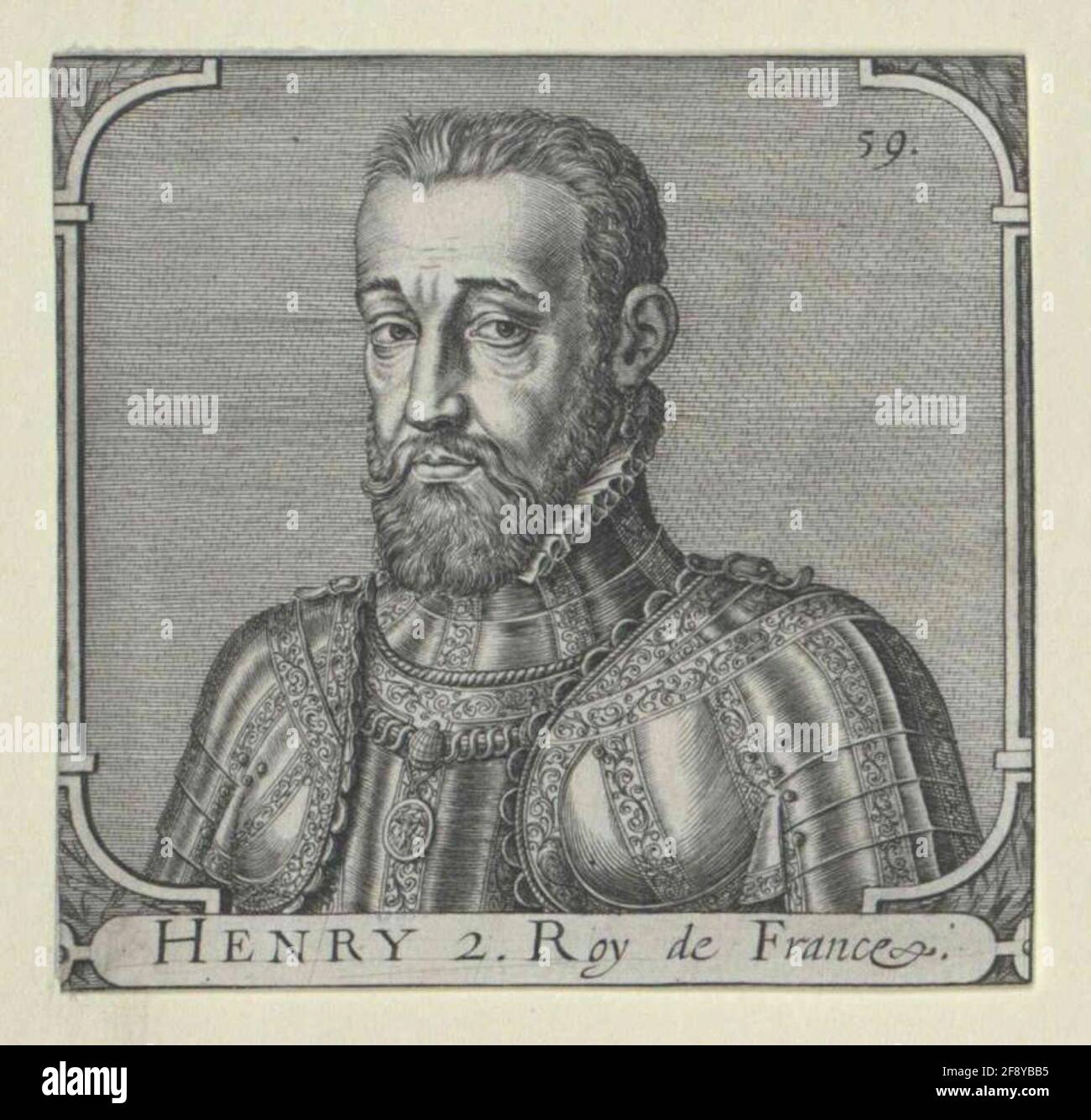 Heinrich II., König von Frankreich. Stockfoto