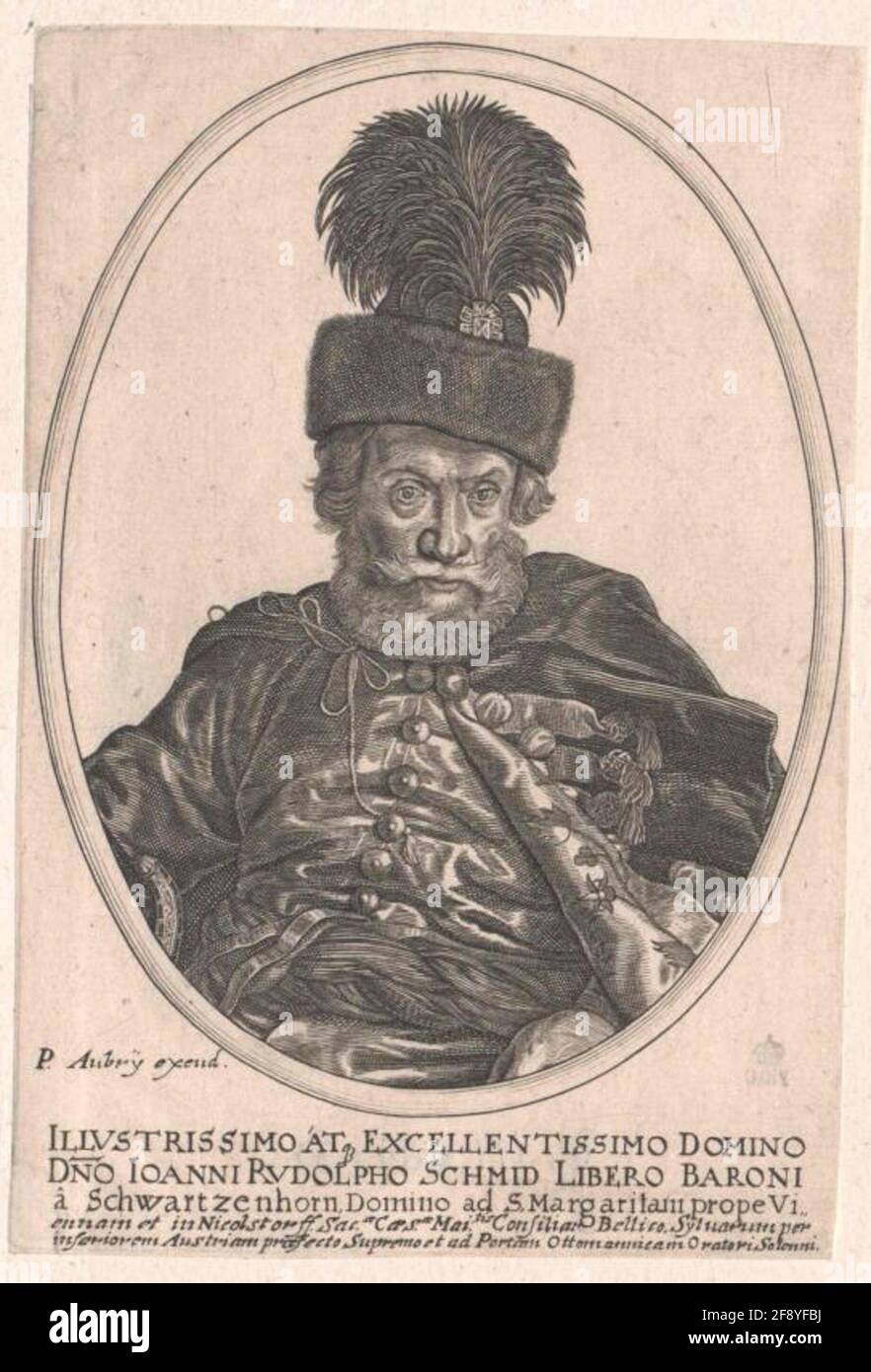 Schmid-Schwarzenhorn, Johann Rudolf Freiherr Verlag: Aubry, Peter (2) Dating: 1651/166 Stockfoto