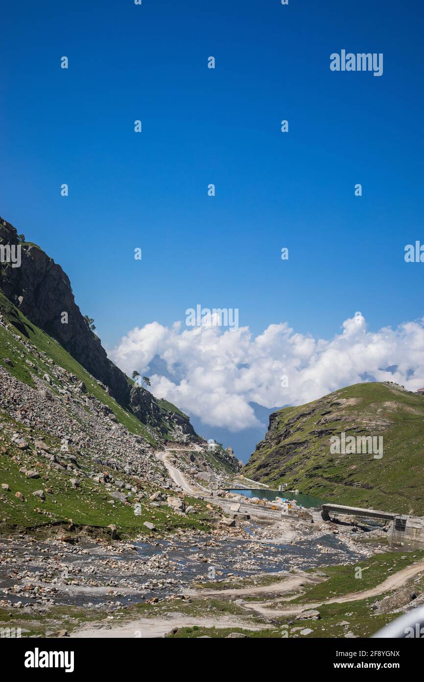 Rohtang Pass, Himachal Pradesh, Indien Stockfoto