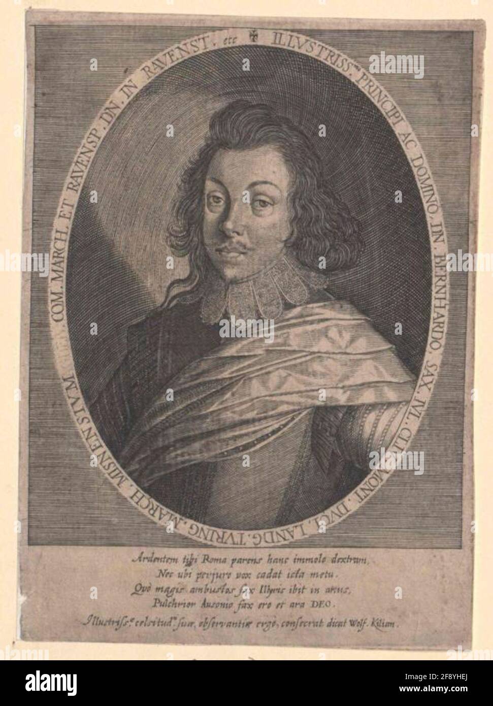 Bernhard, Prinz von Sachsen-Weimar. Stockfoto