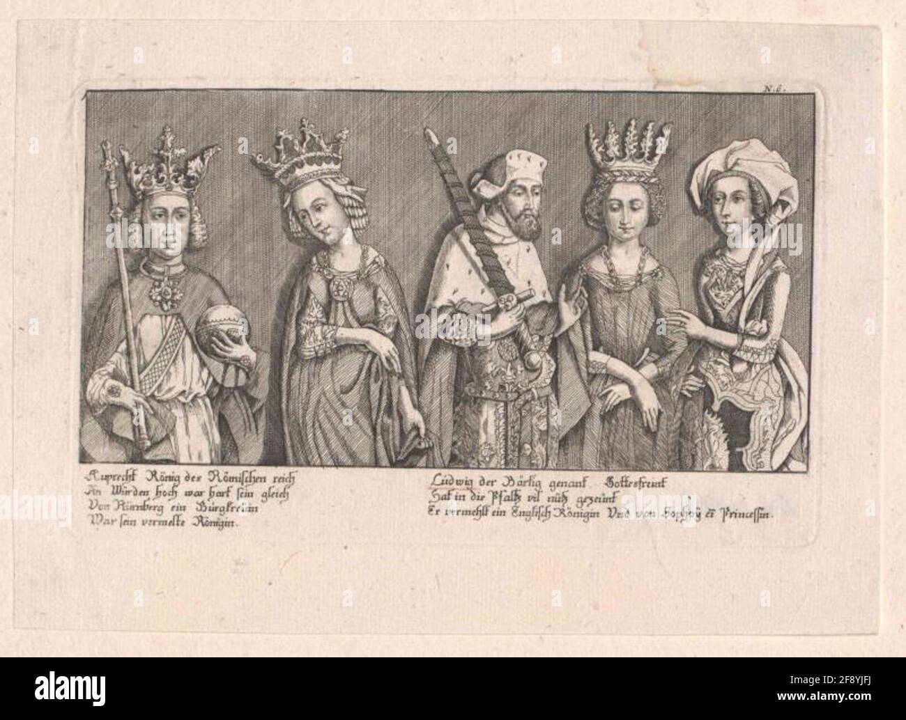 Rupprecht aus der Pfalz, deutscher König. Stockfoto