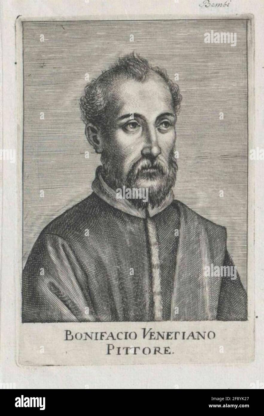 Bonifazio Veronese. Stockfoto