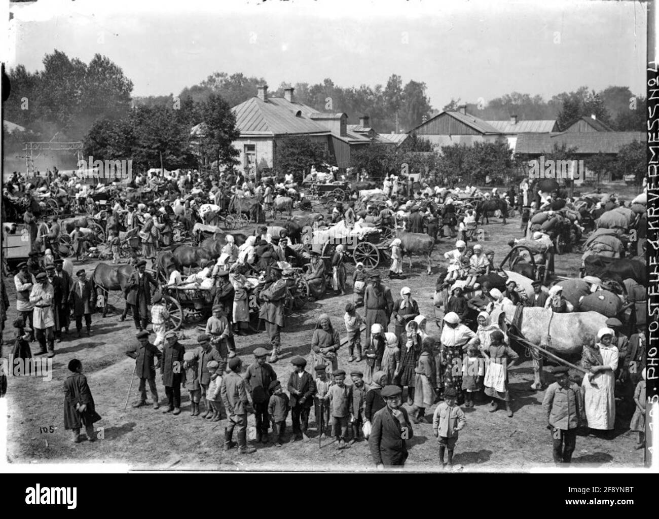 Evakuierte in Kowel Russland, Wolhynien; Fotograf: War Measure 4. Stockfoto