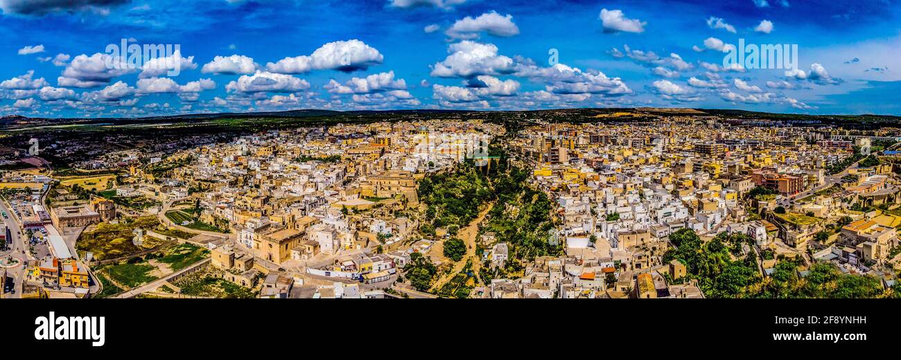 Stadtbild von Massafra, Italien Stockfoto