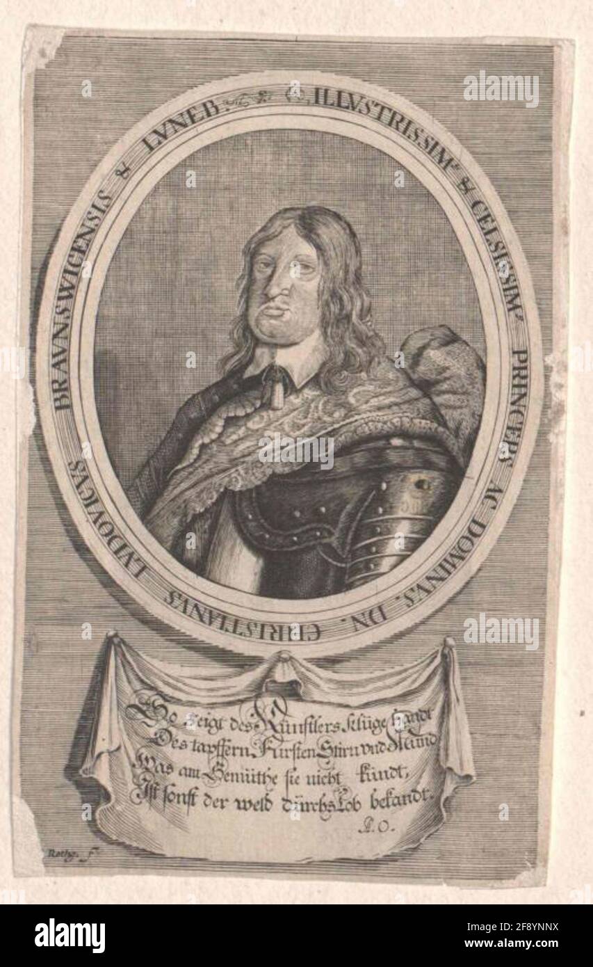 Christian Ludwig, Herzog von Braunschweig-Lüneburg Verlag: Naumann, Johann d. Ä.Stecher: Rothguer, Christian Lorenzen Stockfoto